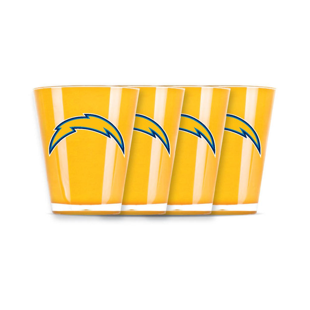4 piece shot glass set - San Diego Chargers