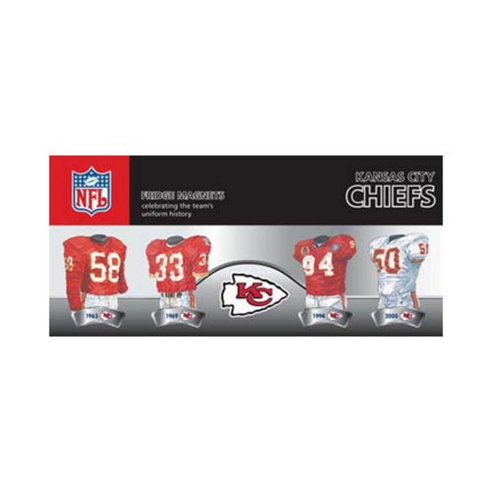4 Pack Uniform Magnet Set - NFL - Kansas City Chiefs