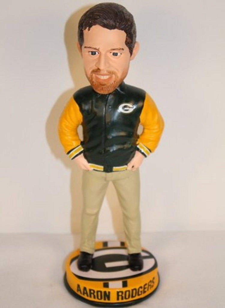 Green Bay Packers Rodgers A. #12 Logo Base Varsity Jacket Bobble Road