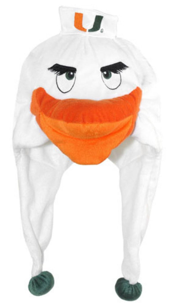 NCAA Miami Hurricanes Thematic Mascot Dangle Hat