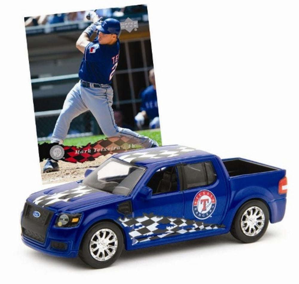 Upper Deck 2007 1:64 Ford SVT MLB Texas Rangers with Mark Teixeira Card