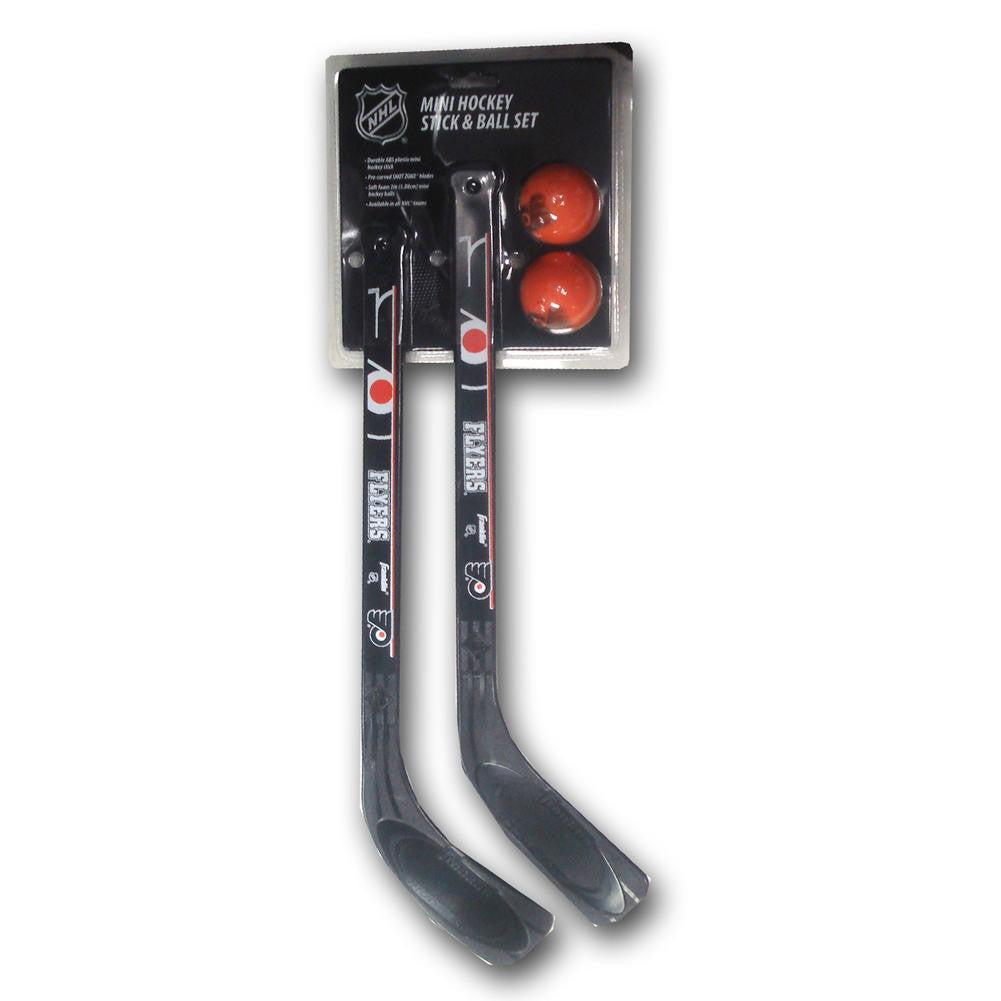 Franklin Sports NHL 2-Piece Hockey Stick And Ball Set - Philadelphia Flyers