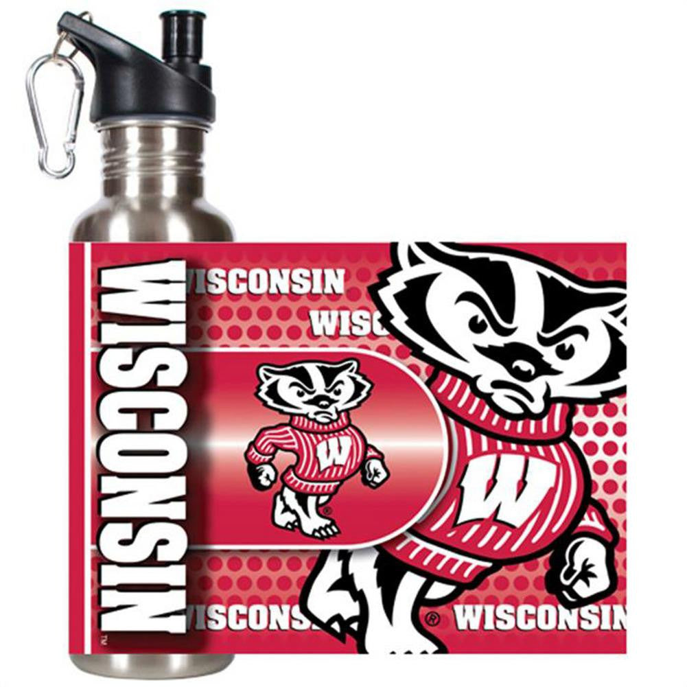 Stainless Steel Water Bottle - University of Wisconsin