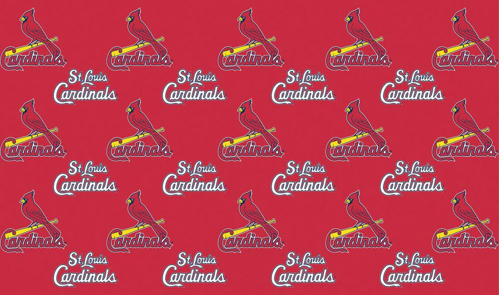 2-Packages of MLB Gift Wrap - Cardinals