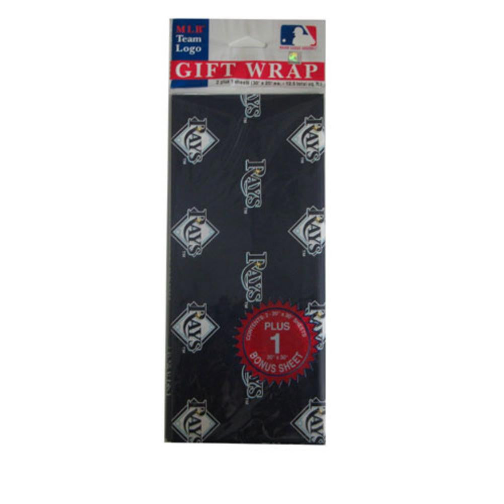 2-Packages of MLB Gift Wrap - Devil Rays