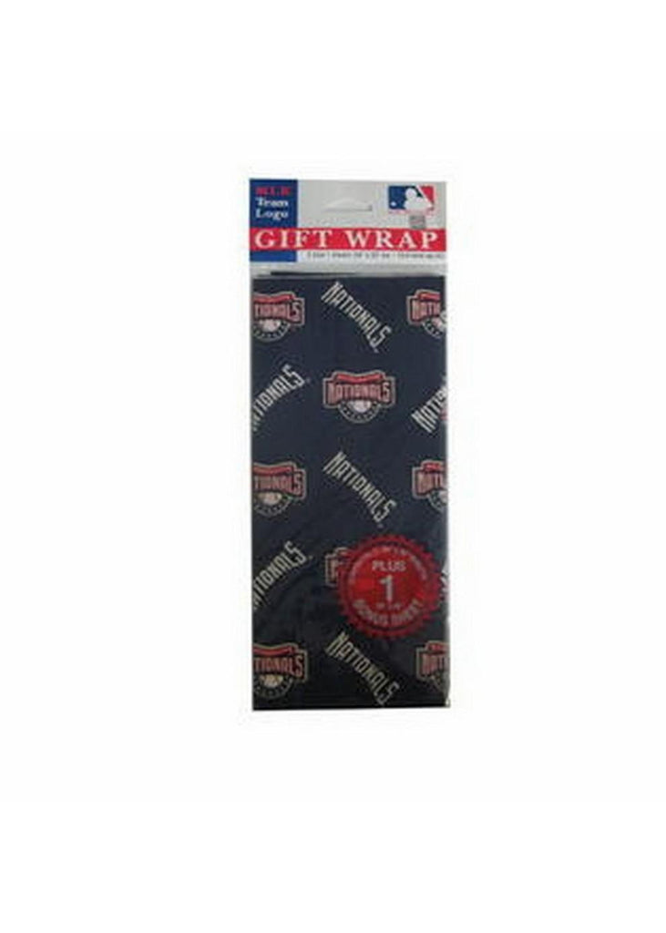 2-Packages of MLB Gift Wrap - Nationals