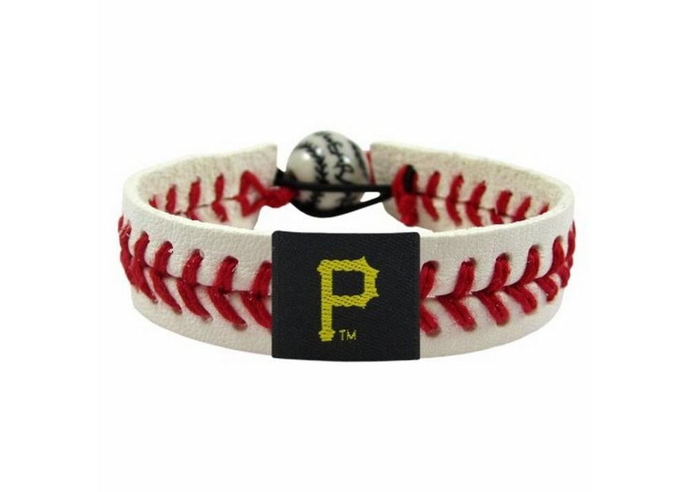 Gamewear MLB Leather Wrist Band - Pirates (Red)