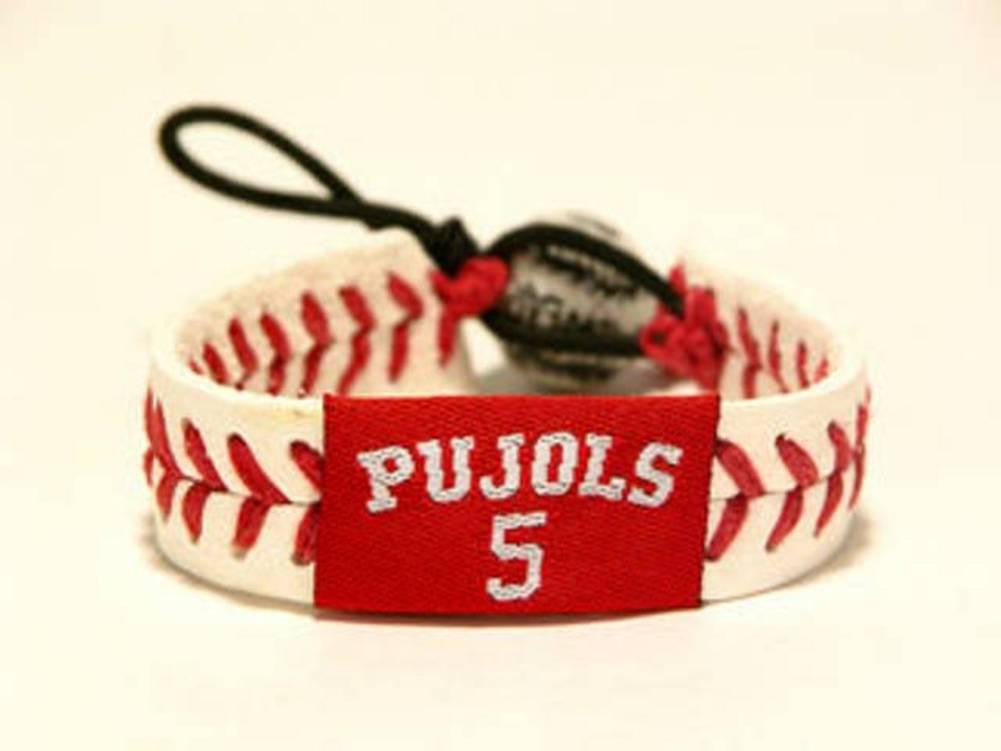 Gamewear MLB Leather Wrist Band - Pujols