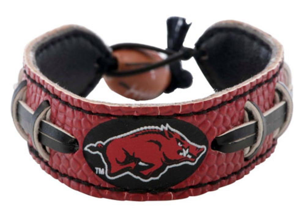 Arkansas Razorbacks Team Color Football Bracelet