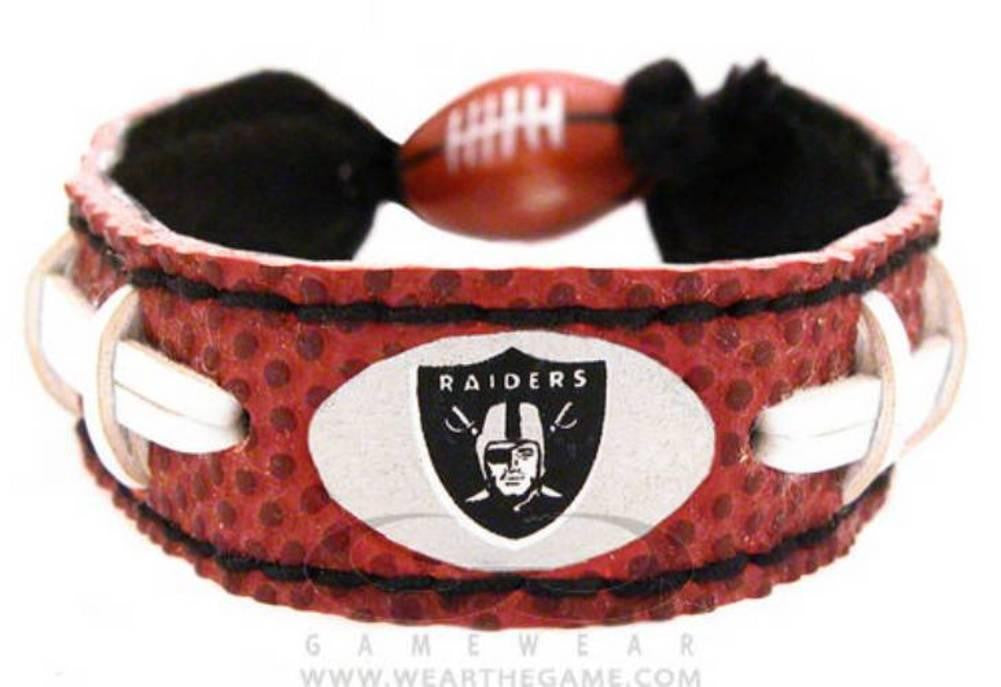 Gamewear NFL Leather Classic Wristband - Raiders