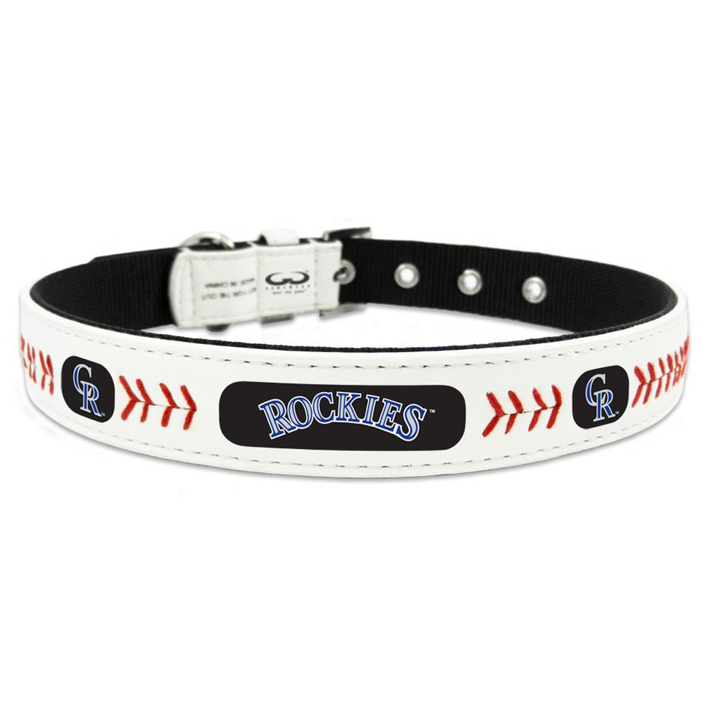 Gamewear Medium Pet Collar - Colorado Rockies