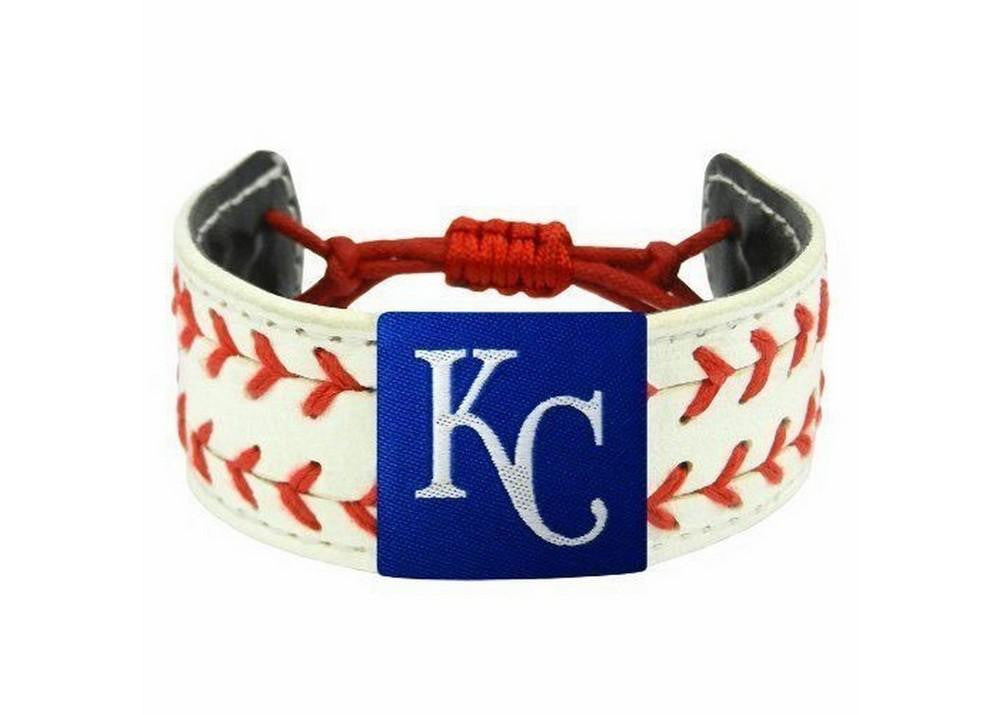 Gamewear 2 Seamer Leather Wristband - Kansas City Royals
