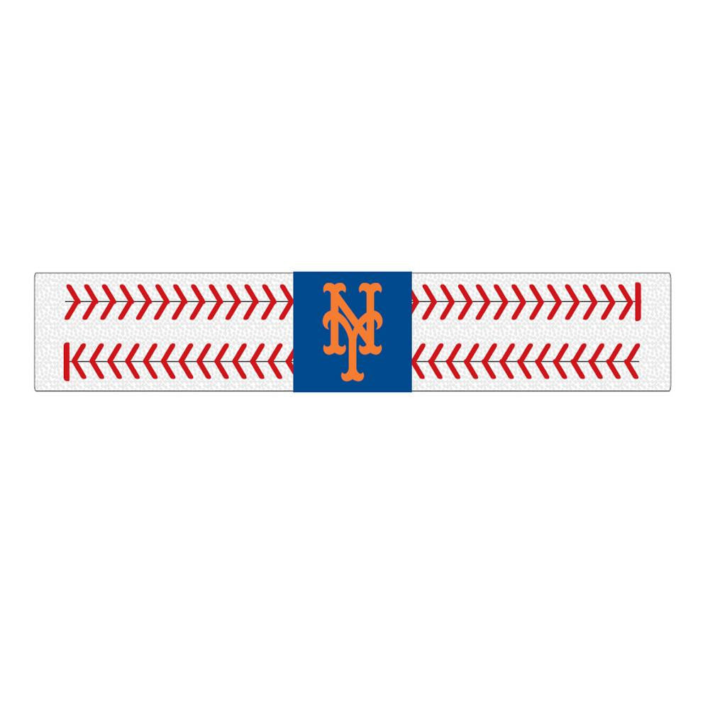 Gamewear 2 Seamer Leather Wristband - New York Mets