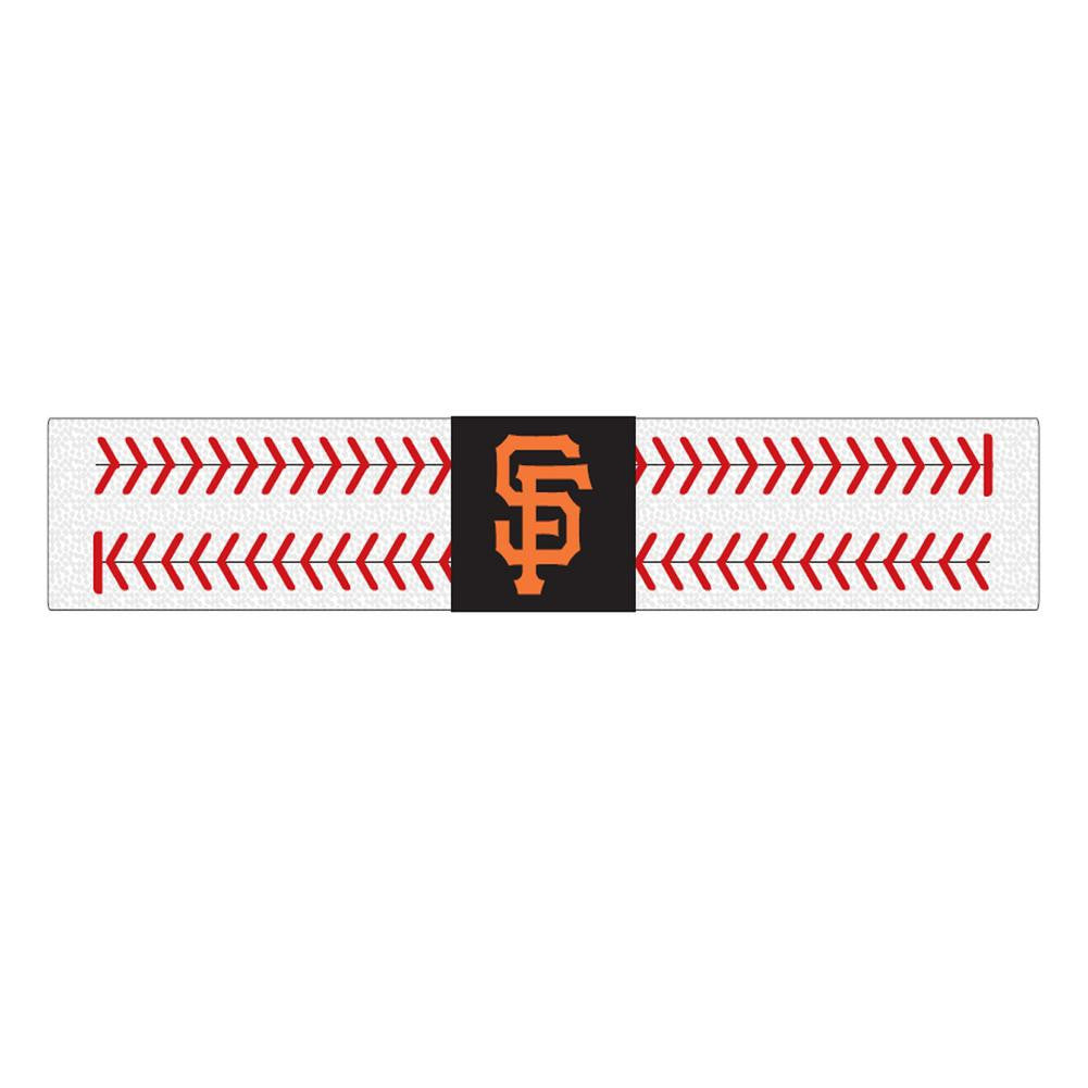 Gamewear 2 Seamer Leather Wristband - San Francisco Giants