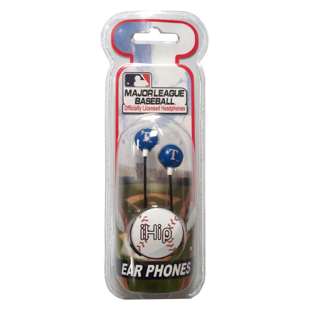 MLB Mini Logo Baseball Earbuds - Texas Rangers