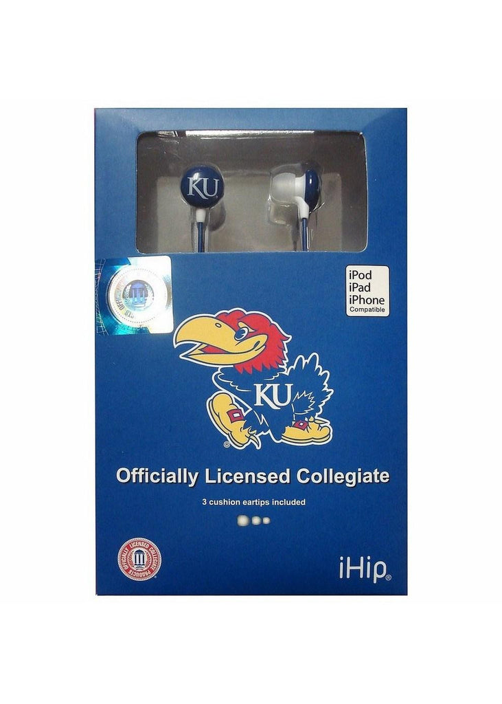Logo Earbuds - Kansas Jayhawks