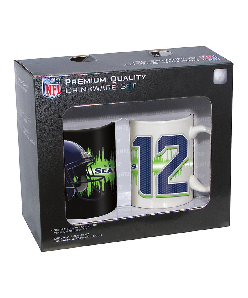 Hunter NFL Seattle Seahawks 12th Man 2-Pack Coffee Mug