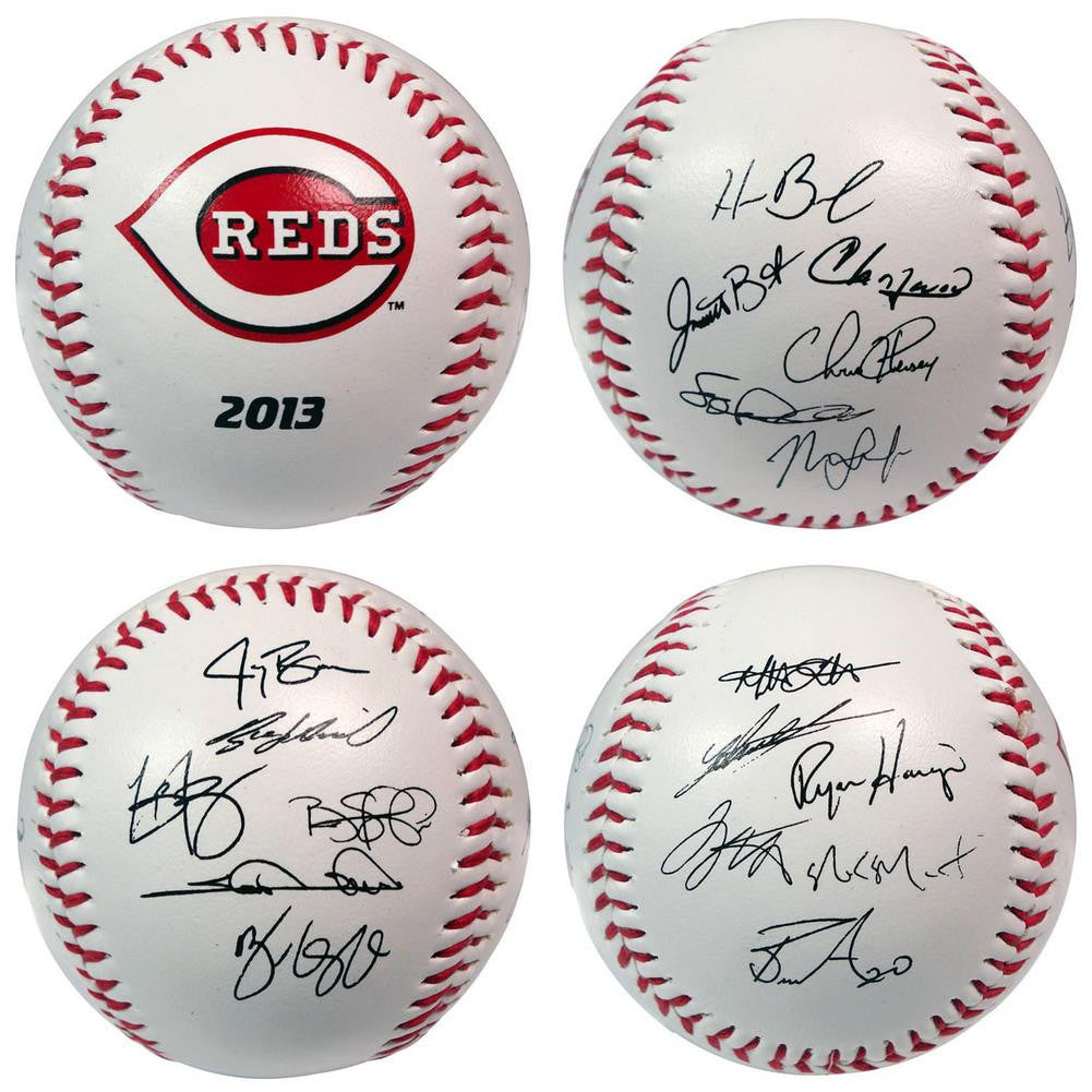 2013 Team Roster Signature Ball - Cincinnati Reds