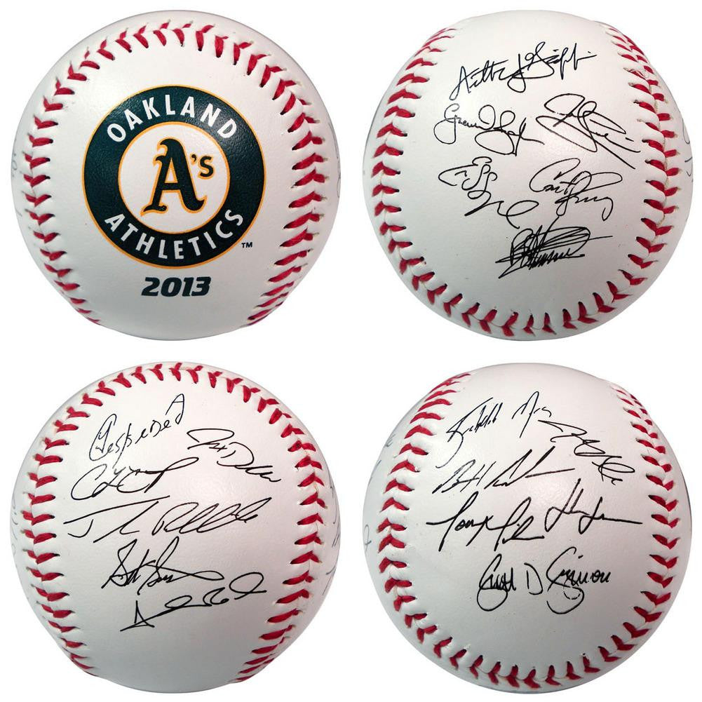 2013 Team Roster Signature Ball - Oakland Athletics