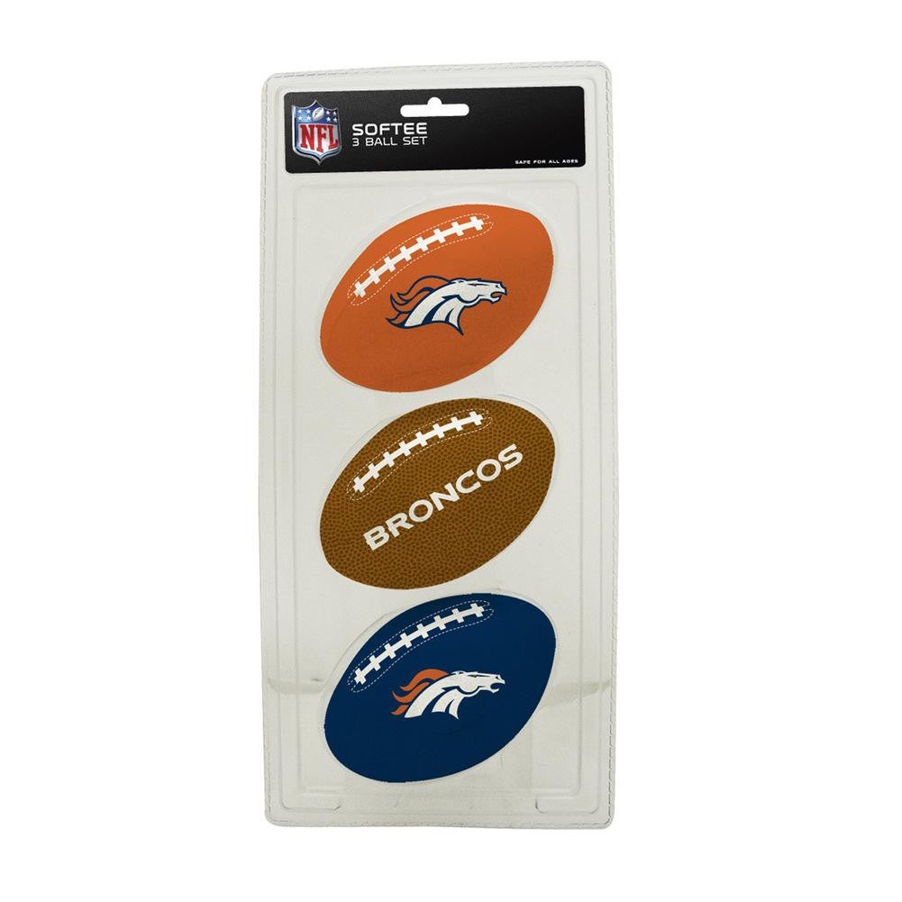3-Football Softee Set Denver Broncos