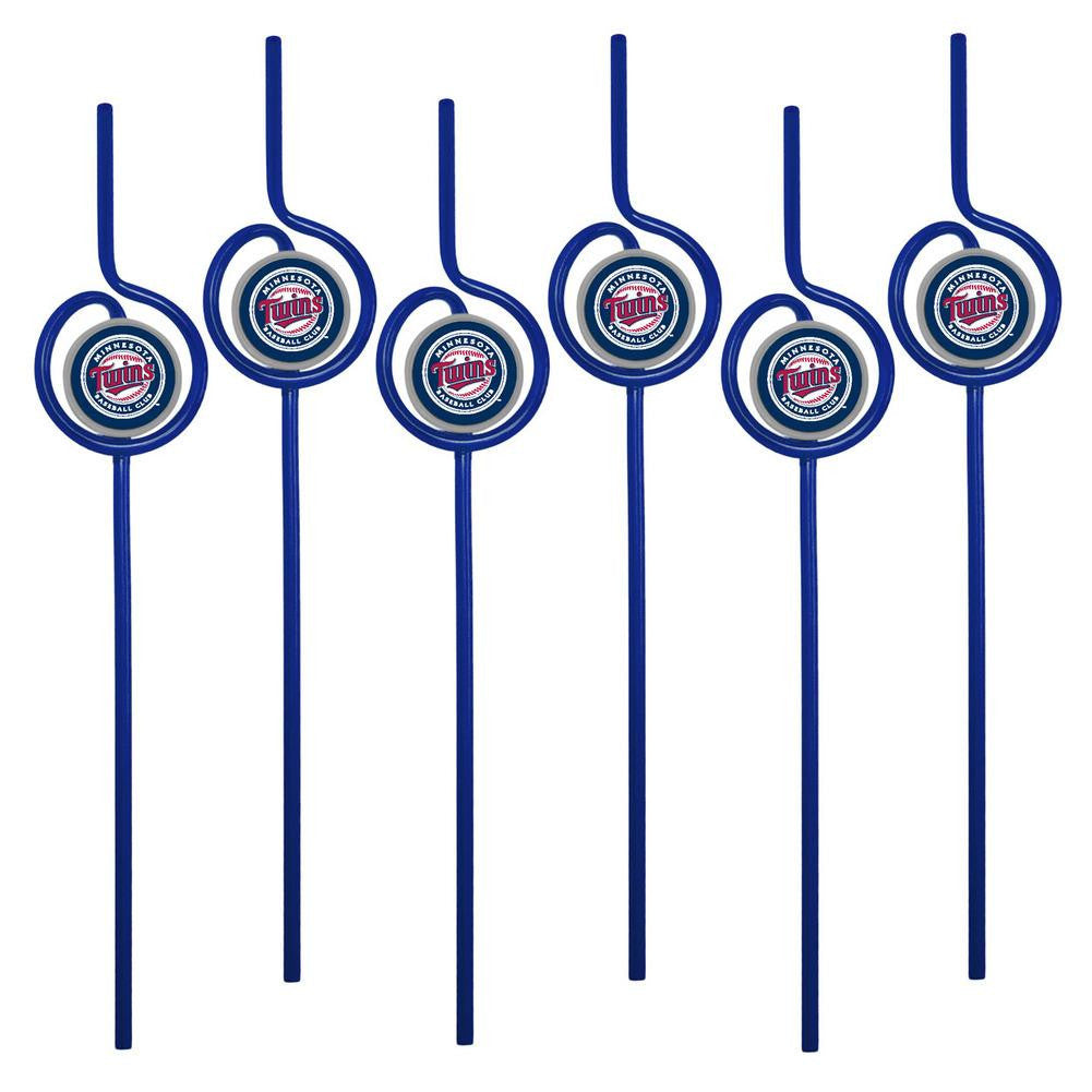 MLB Minnesota Twins Team Sip Straw 6-Pack
