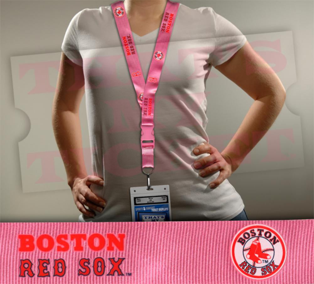 MLB Boston Red Sox Lanyard Pink