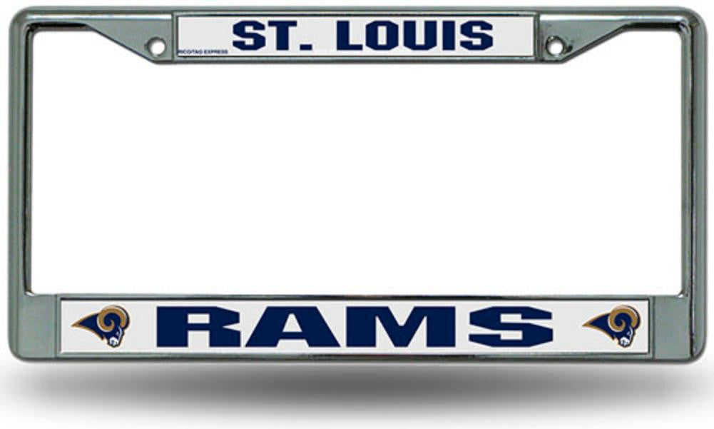 Chrome License Plate Frame - Saint Louis Rams