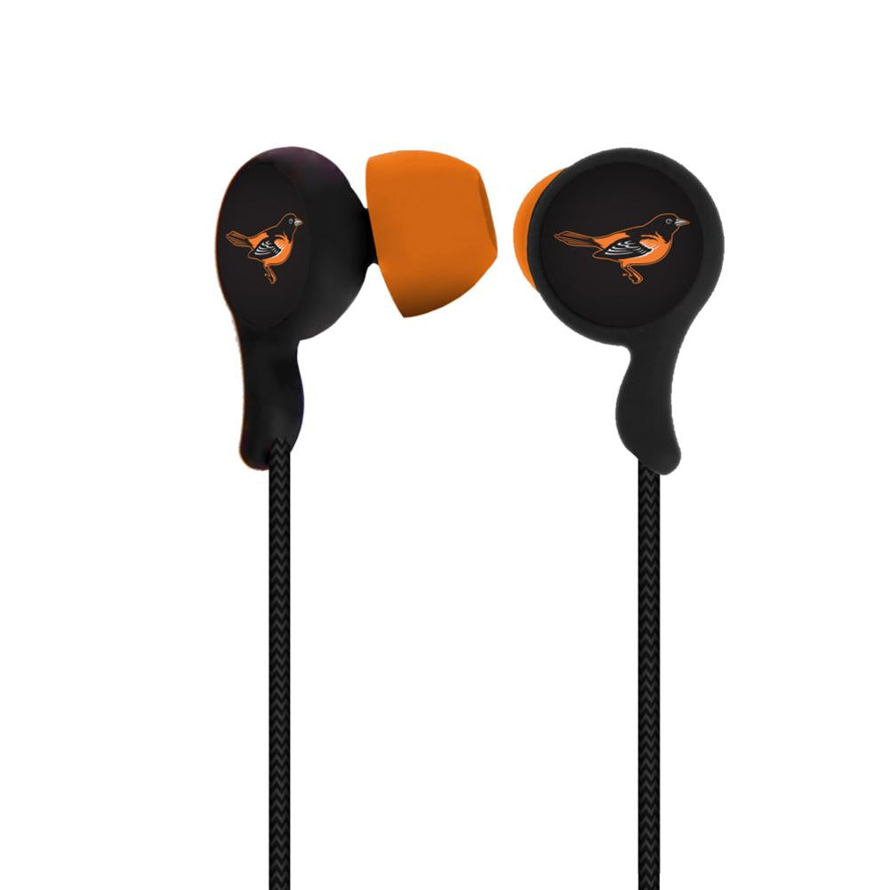 Mizco MLB Baltimore Orioles Armor Stereo Handsfree Earbuds