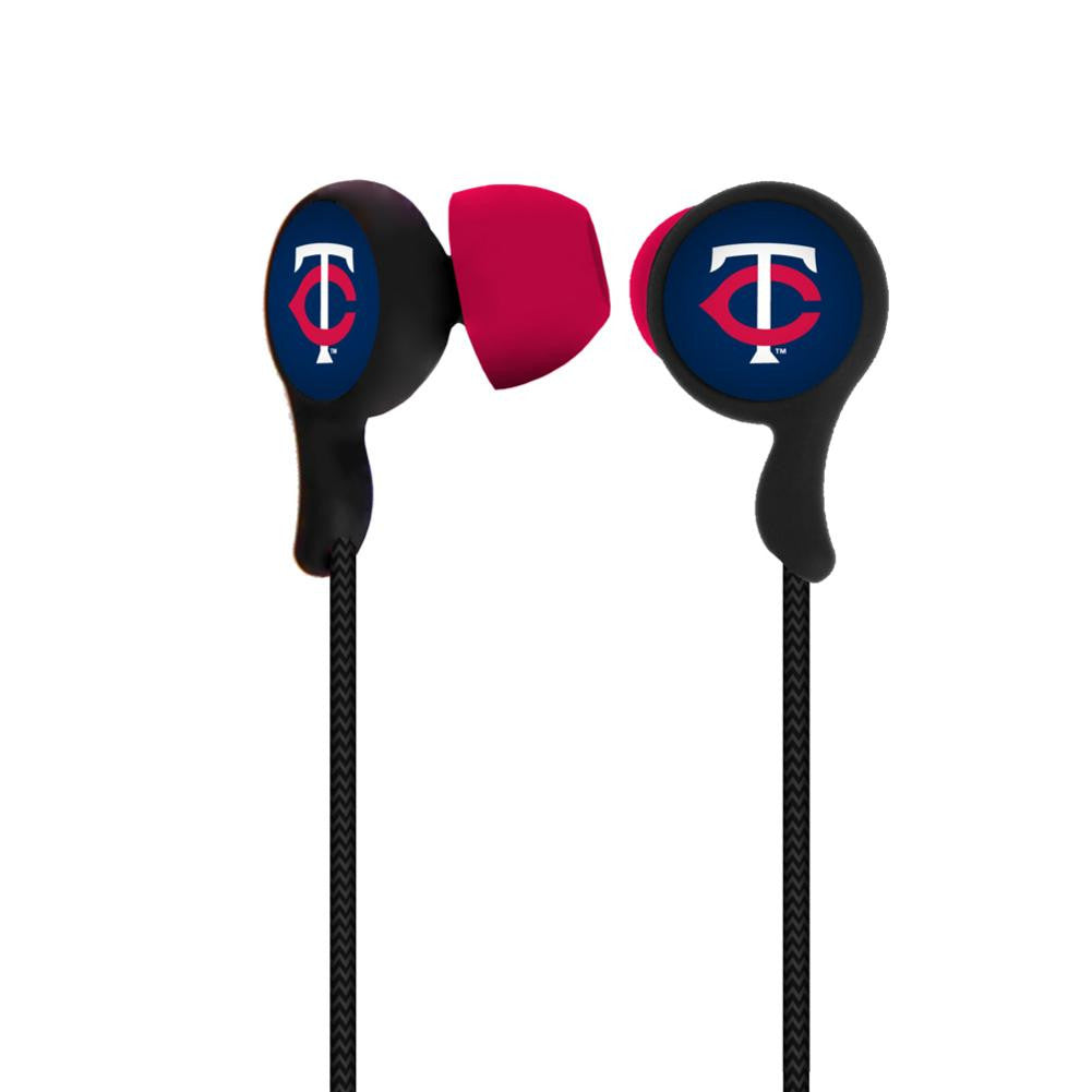 Mizco MLB Minnesota Twins Armor Stereo Handsfree Earbuds