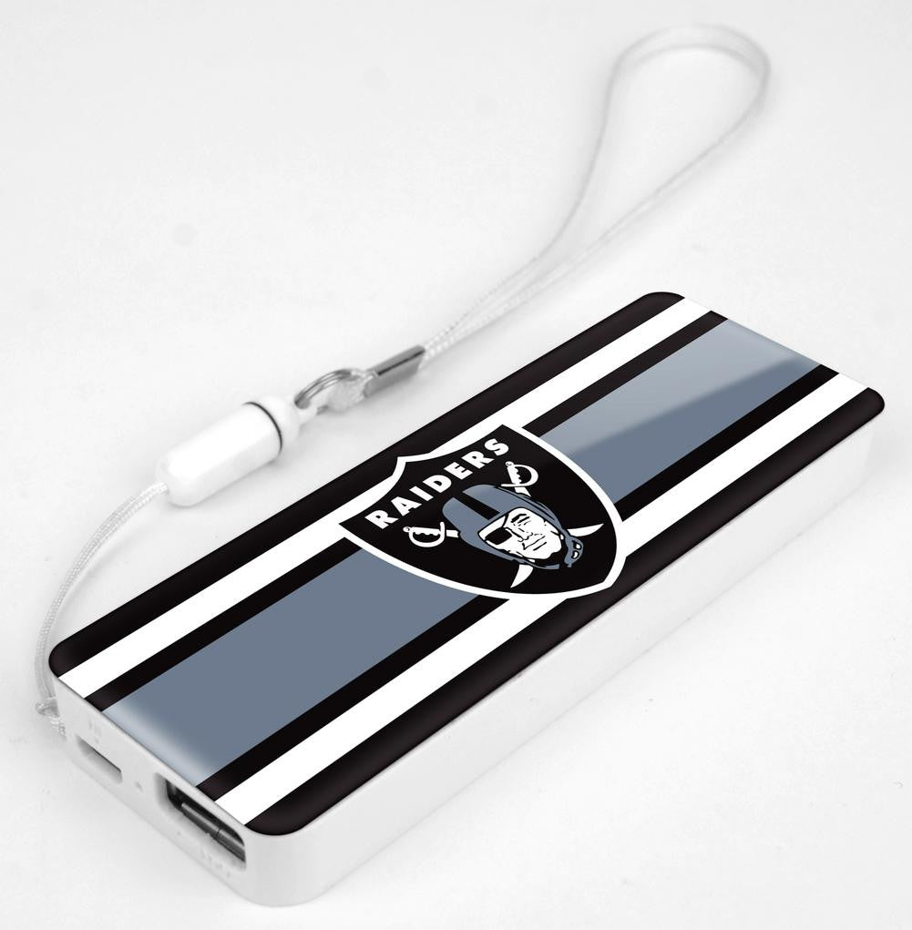 Mizco NFL Oakland Raiders 3K Slim Power Bank Powerbar