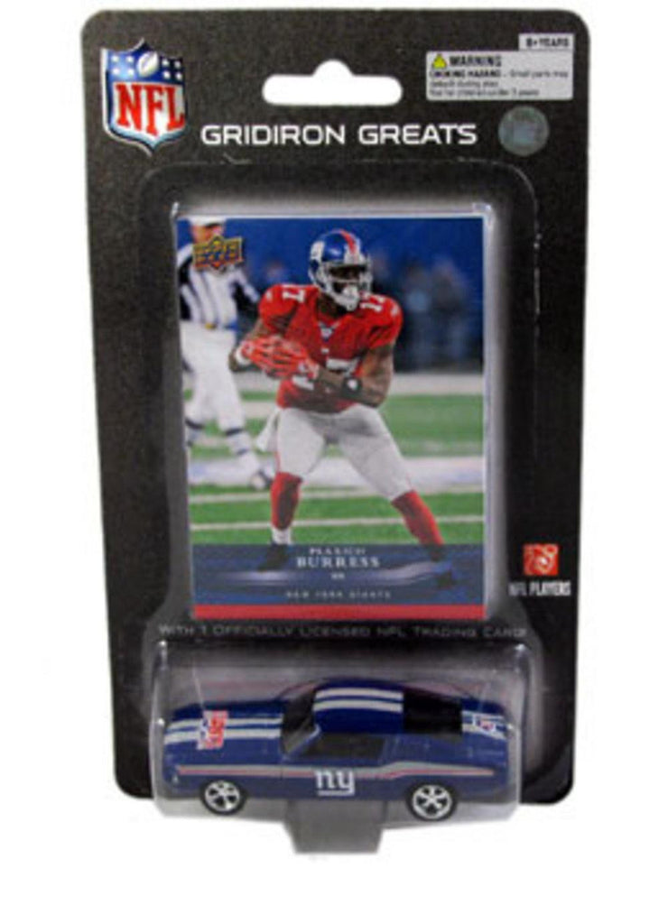 Upper Deck 2008 NFL New York Giants 1:64 1967 Mustang Fastback with Plaxico Burress Card