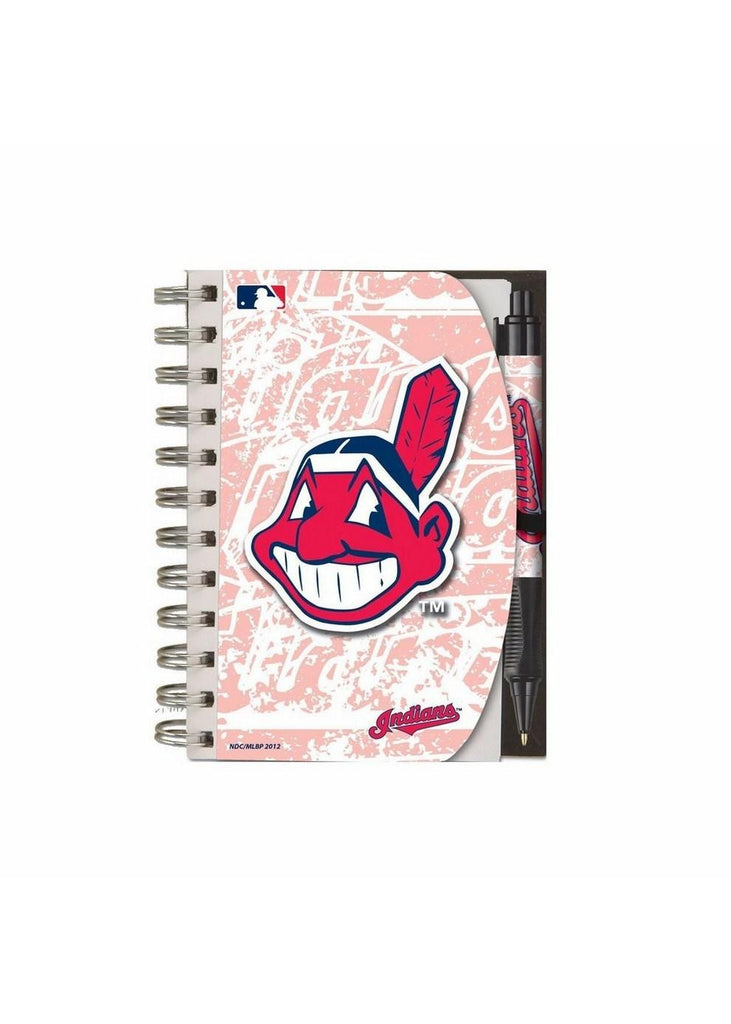 Deluxe Hardcover 4X6 Notebook & Pen Set (Grip) - Cleveland Indians