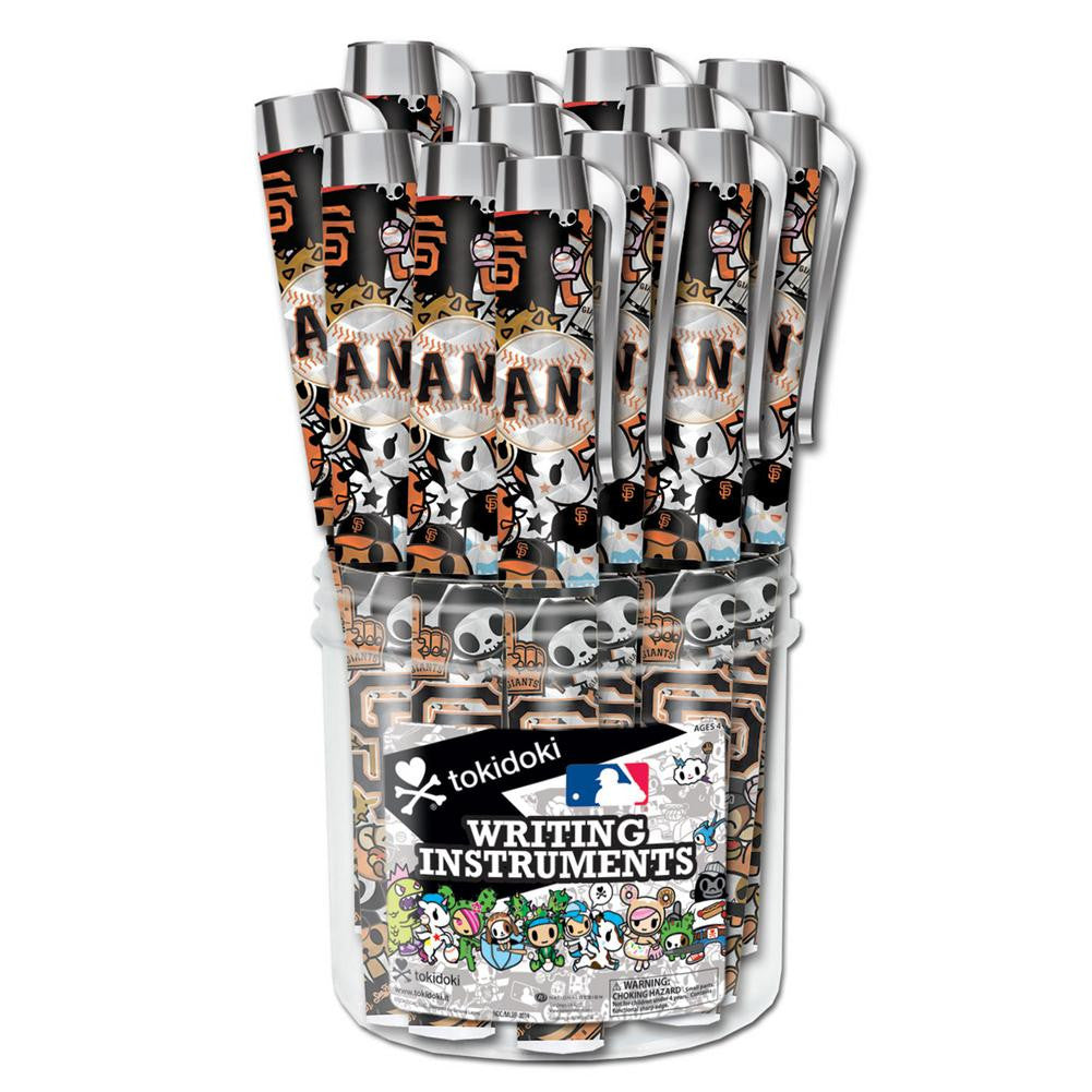 Ultra Logo 24 Pack Tokidoki Metallic Pen Canister  MLB San Francisco Giants