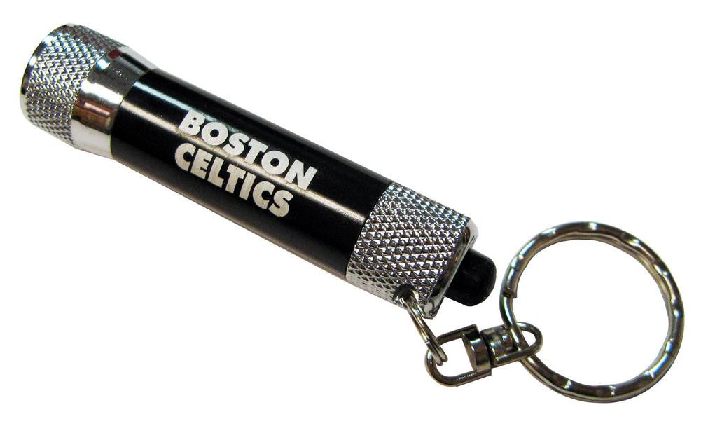 Boston Celtics Chroma Led Flashlight Black Keychain