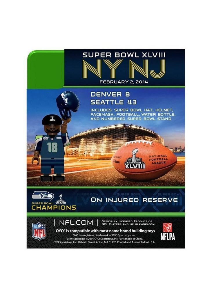 Super Bowl 48 Champ OYO - Seattle Seahawks Sidney Rice