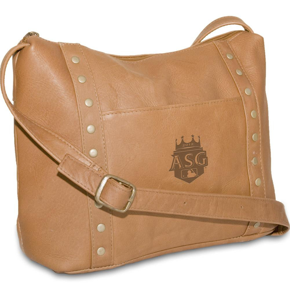 Pangea Tan Leather Womens Top Zip Handbag - 2012 All Star Game