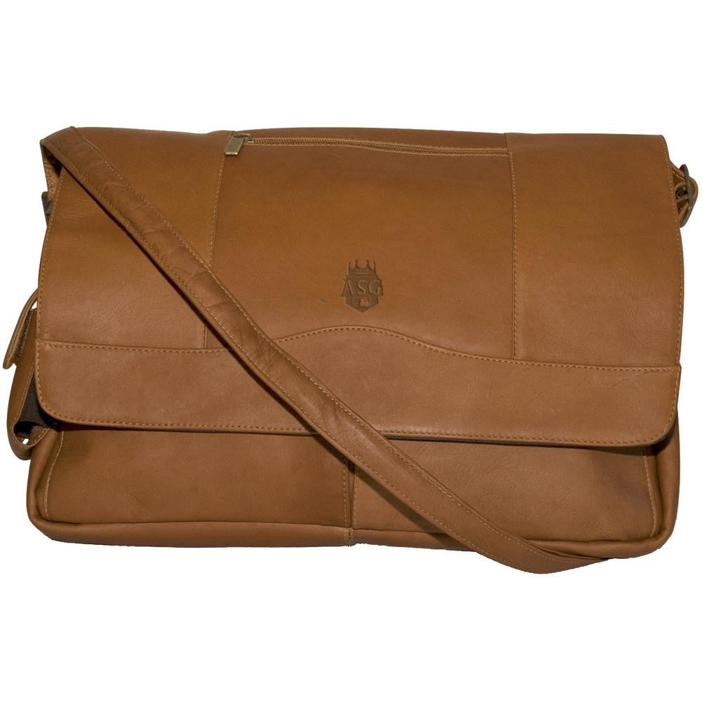 Pangea Tan Leather Laptop Messenger Bag - 2012 All Star Game