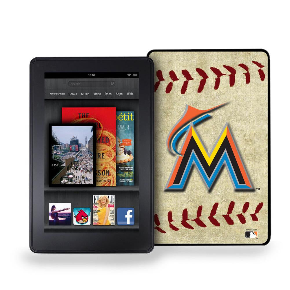 Kindle Fire Vintage Baseball Cover - Miami Marlins