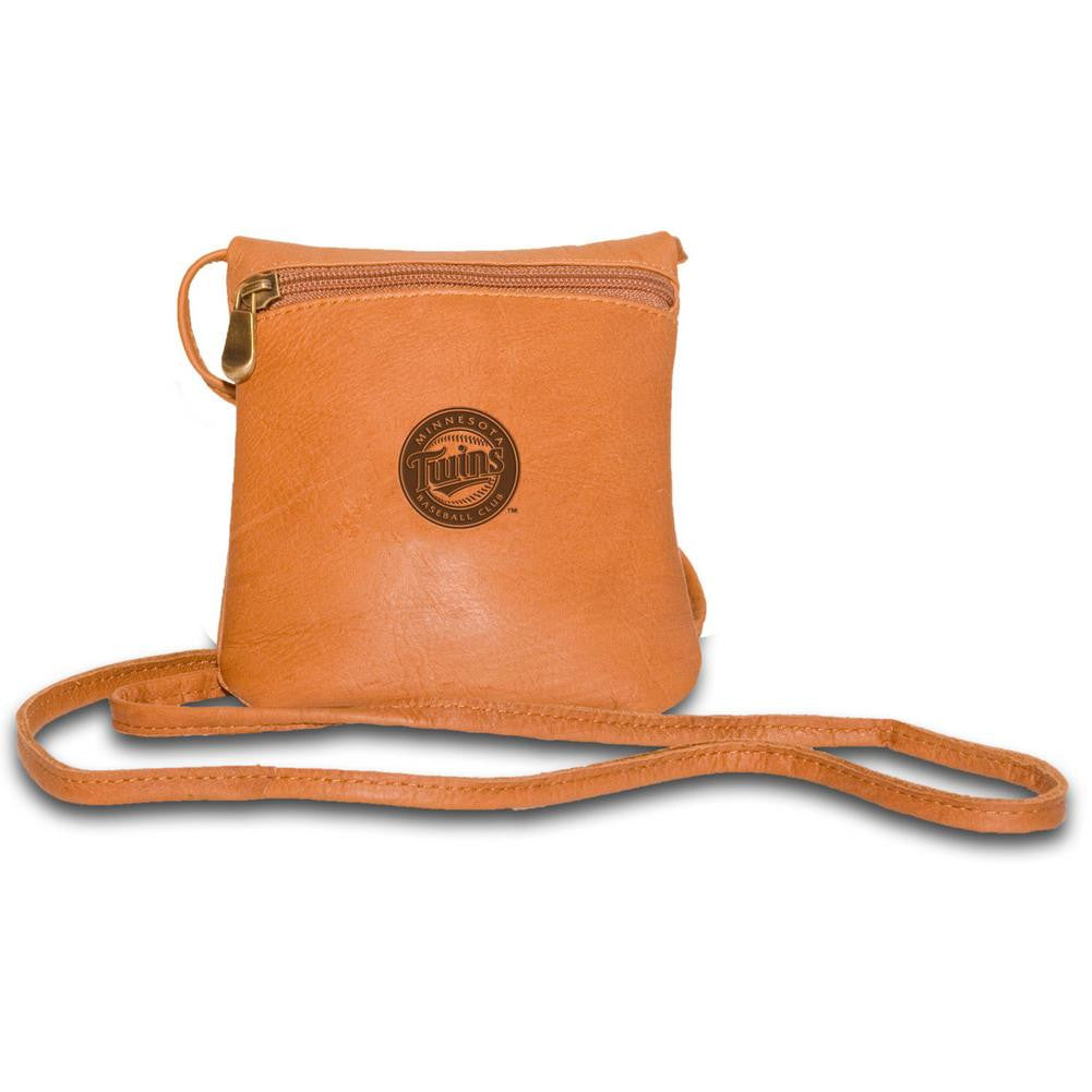 Pangea Tan Leather Womens Mini Bag - Minnesota Twins