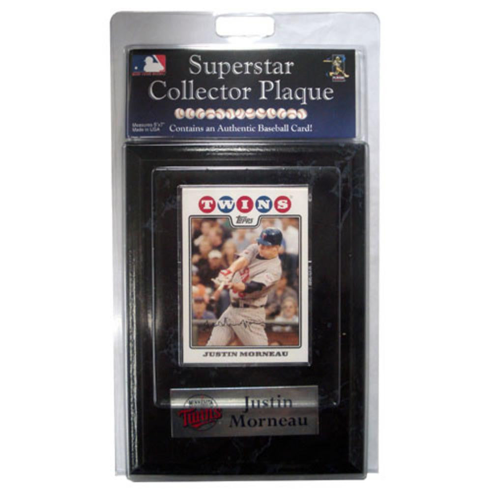 MLB Minnesota Twins Justin Morneau Card Plaque
