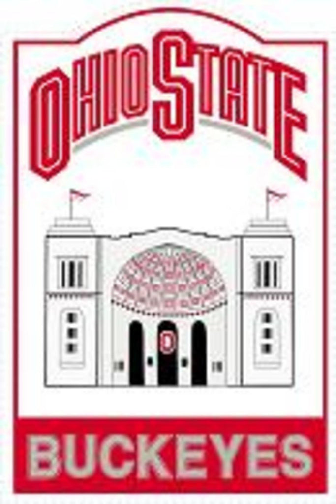 Ncaa Nostalgic Metal Sign - Ohio State