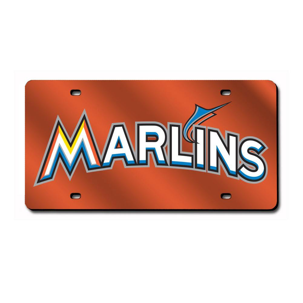 Miami Marlins MLB Laser Cut License Plate Tag