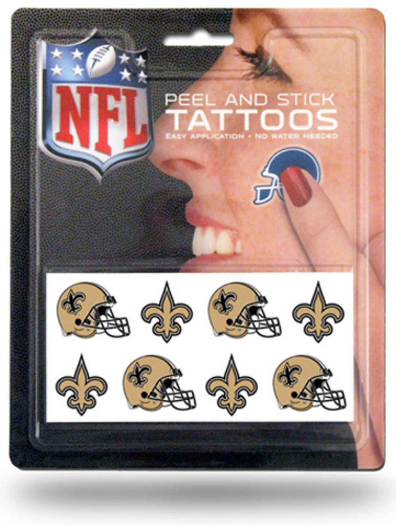 NFL New Orleans Saints 8 Piece Temporary Tattoos