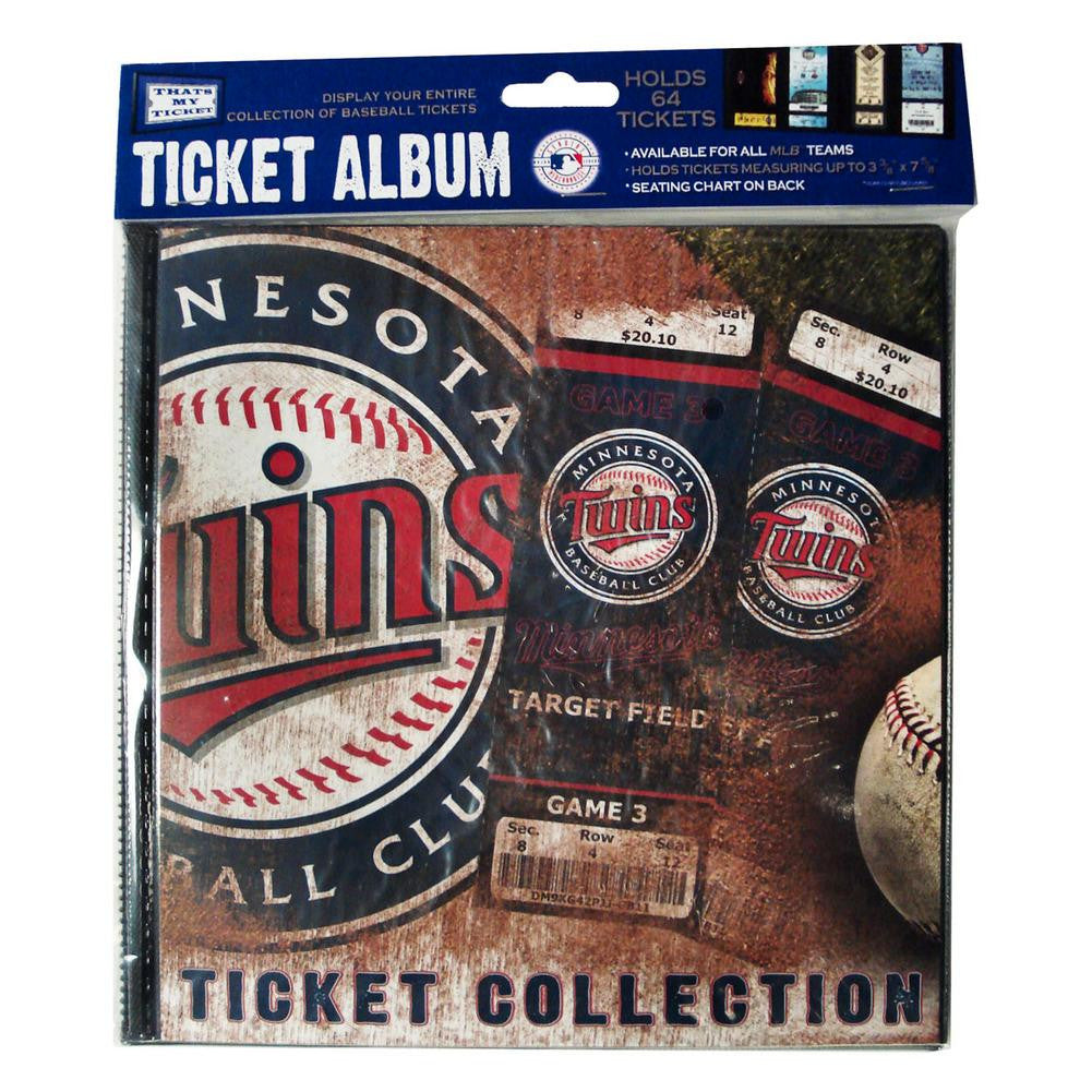 Ticket Album MLB - Minnesota Twins (Holds 96 Tickets)