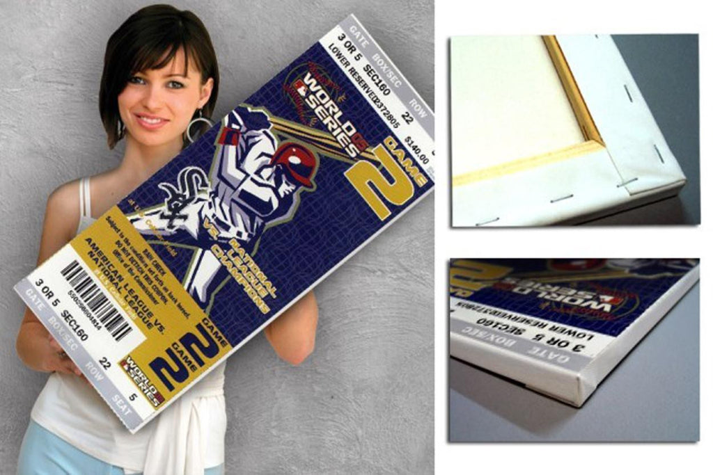 2005 World Series Canvas Mega Ticket - Chicago White Sox Game 1