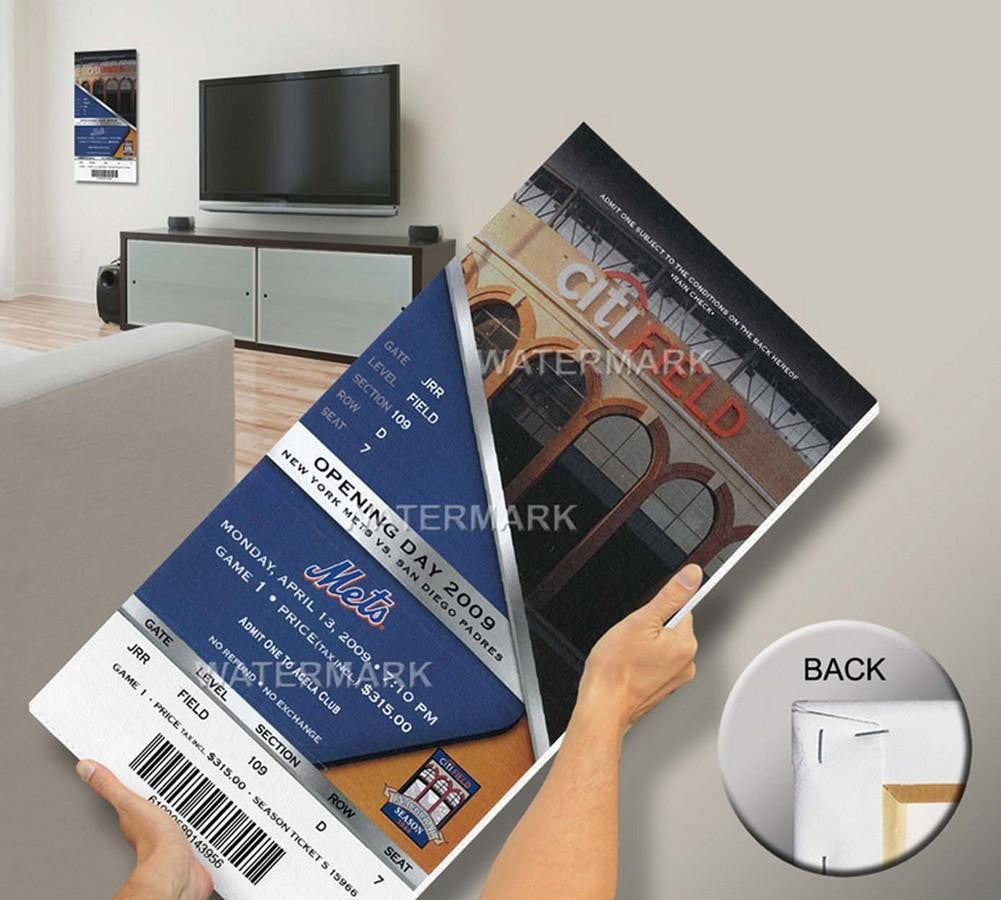 2009 Citi Field Inaugural Game Mega Ticket - Mets