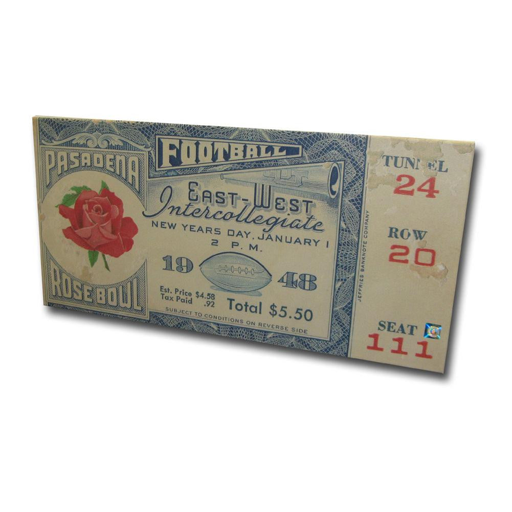 1948 Rose Bowl Mega Ticket - Michigan Wolverines