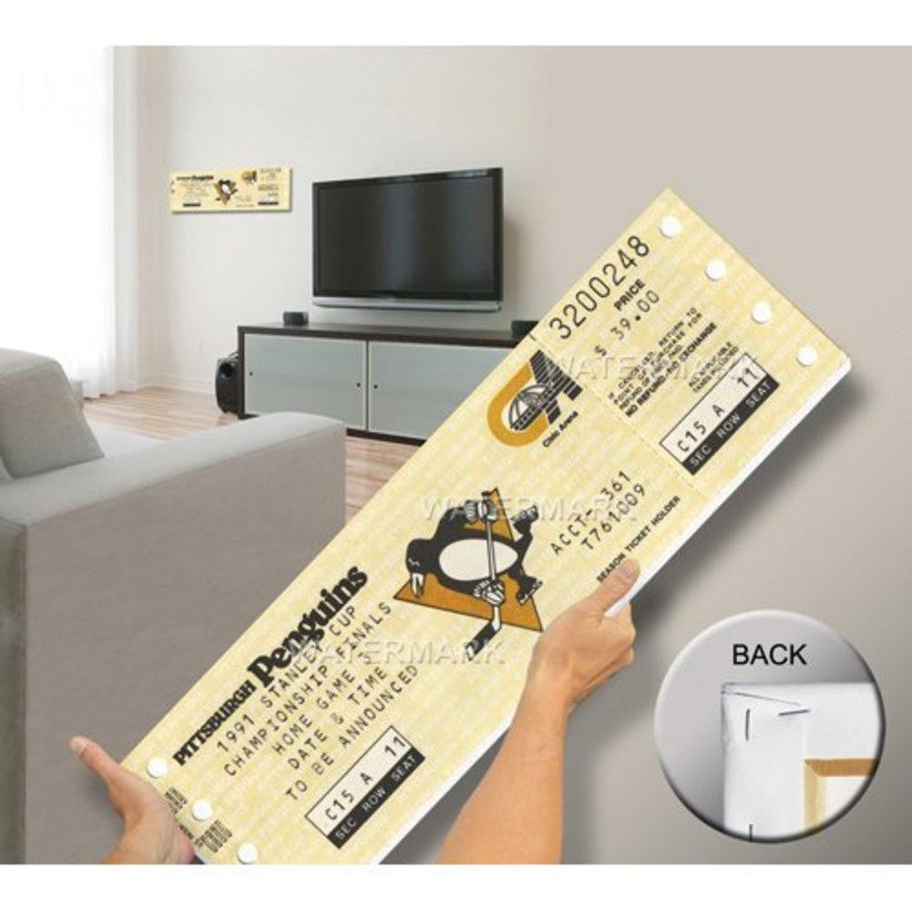 NHL Mega Ticket 1991 Stanley Cup Pittsburgh Penguins Game 3