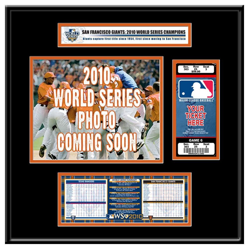 2010 World Series Ticket Frame Jr - San Francisco Giants
