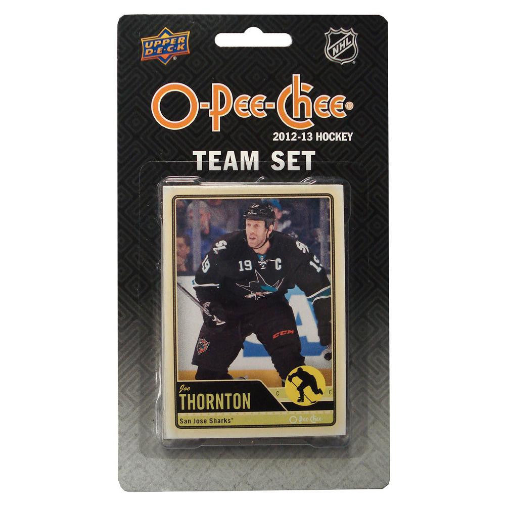 2012-13 Upper Deck O-Pee-Chee Team Card Set (17 Cards) - San Jose Sharks